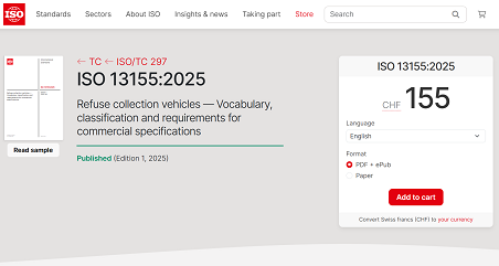 历史性突破 | 安象信息环境主导！！！！首个由中国企业牵头编制的环卫装备ISO国际标准正式发布！！！！
